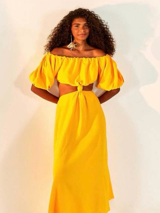 FARM Rio Dresses & Skirts - NWT Farm Rio Puff-Sleeve Knotted Maxi Dress ✨🦜